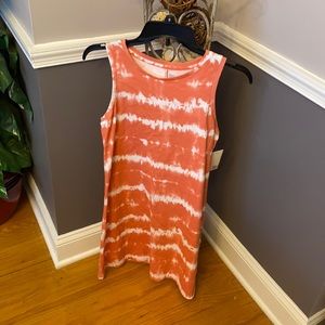 Tie dye tank swing dress